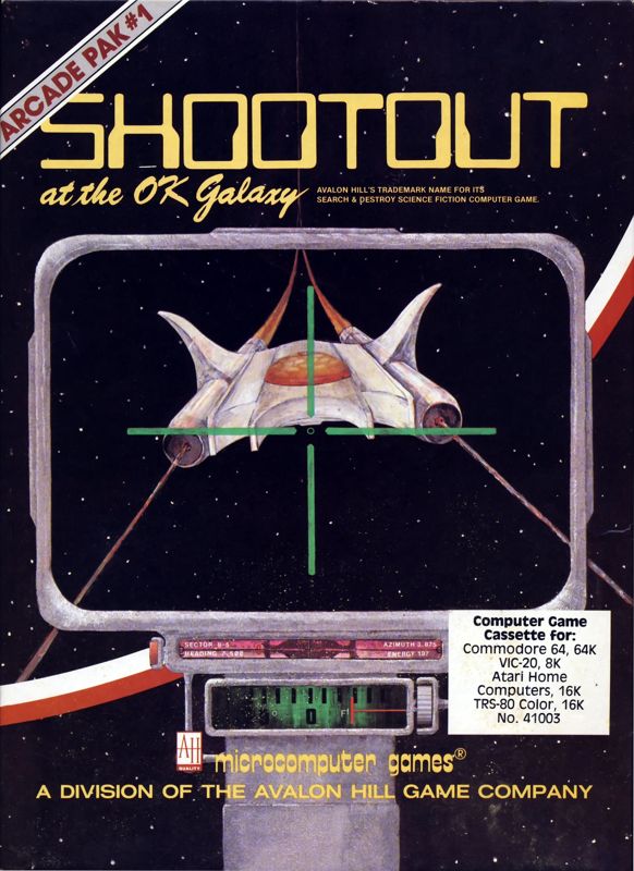 Shootout At The OK Galaxy box art for Commodore 64